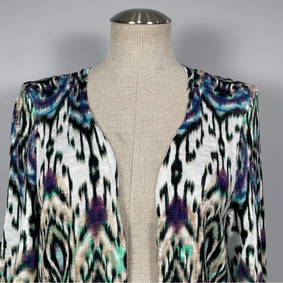 Chico’s Daring Diamond Deidra duster Sz M / 2 - Picture 8 of 16